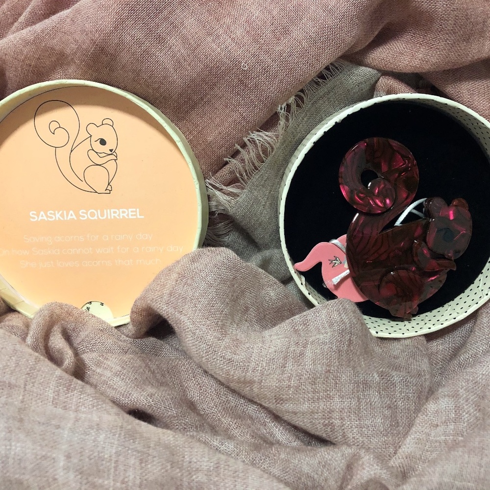 New Erstwilder Brooch Saskia Squirrel - BNIB NWT